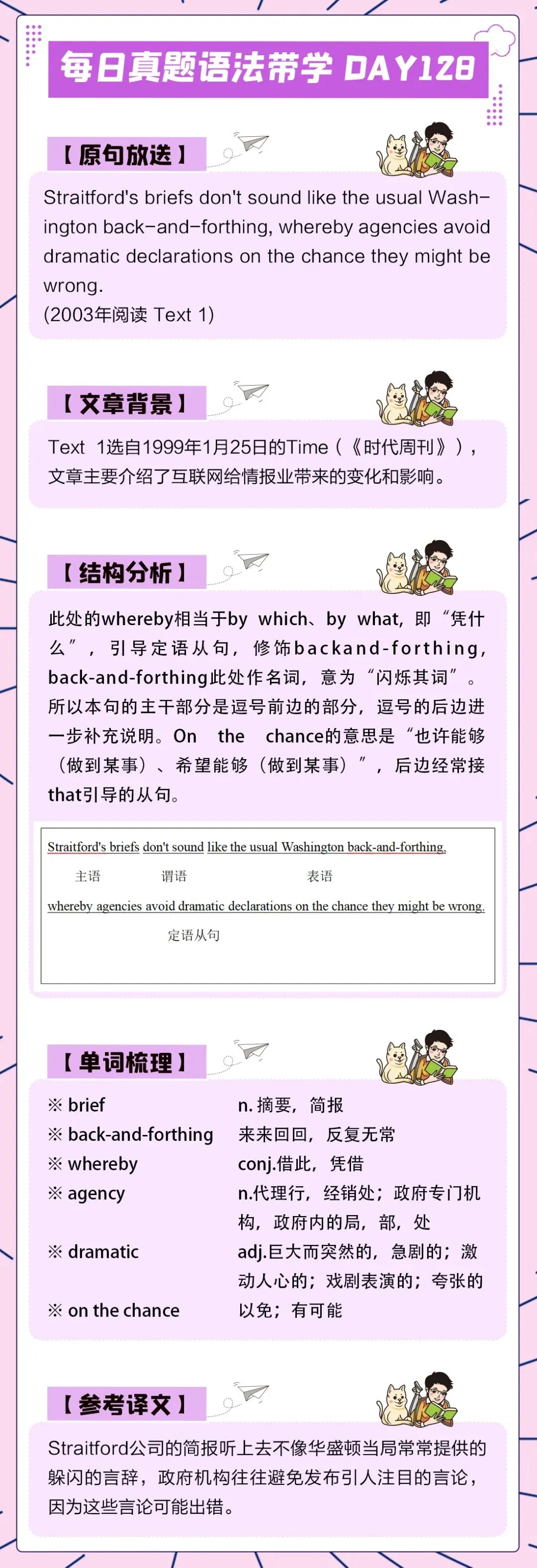 晓艳考研真题语法带学DAY128!静默如初,安之若素.-第4张图片-四季读书网