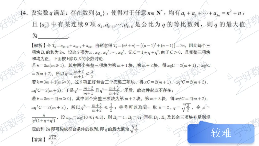 2026年高考数学全国Ⅰ卷试卷评析及2027届备考策略-第16张图片-四季读书网 2026年高考数学全国Ⅰ卷试卷评析及2027届备考策略-第16张图片-四季读书网