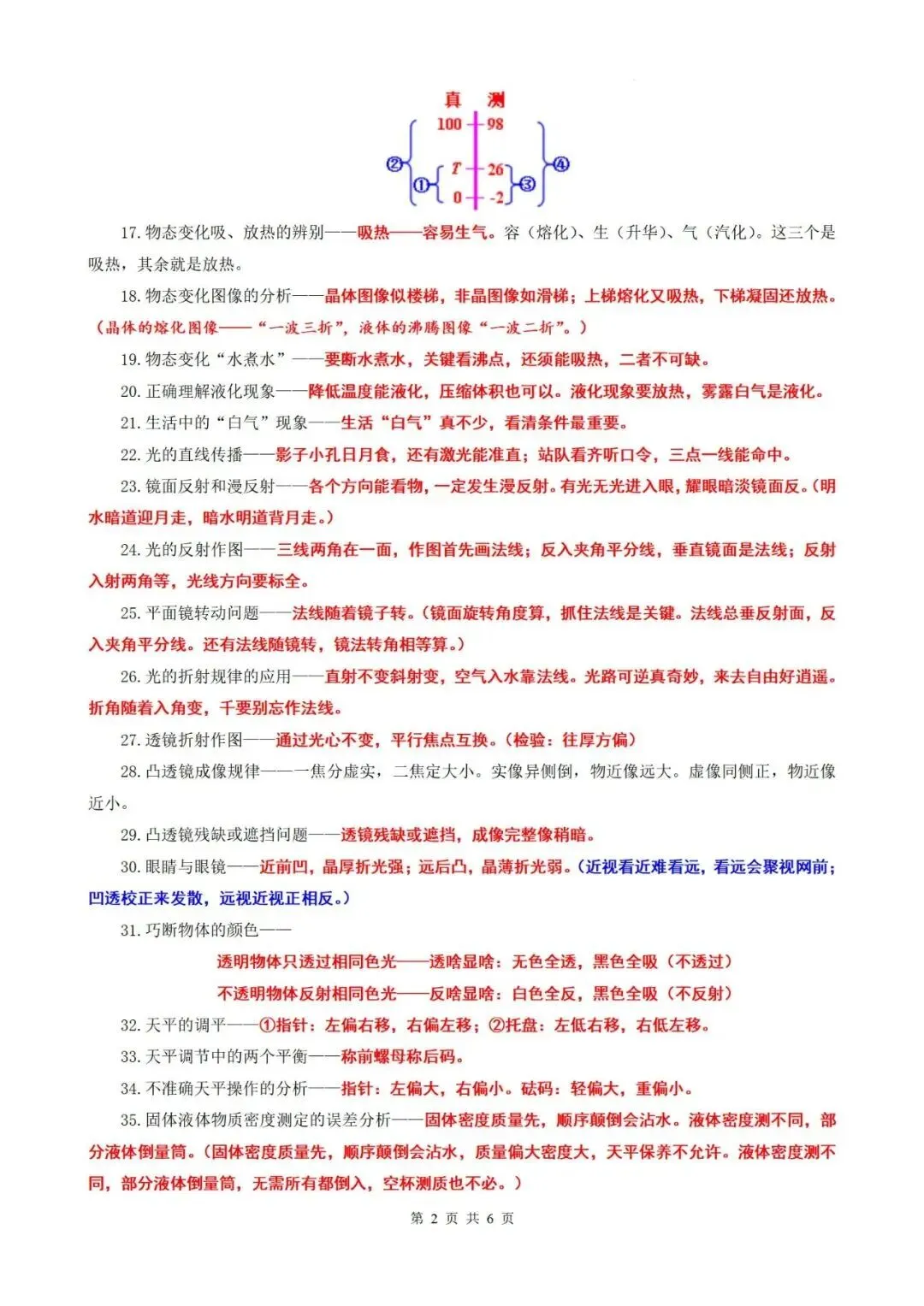 中考物理重点知识记忆和解题技巧总结-第3张图片-四季读书网