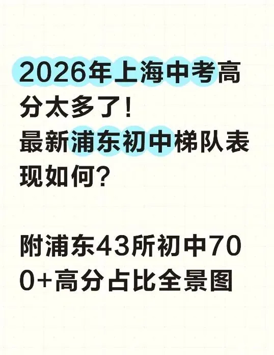 上海初中梯队表现(基于2026中考高分数据)-第1张图片-四季读书网