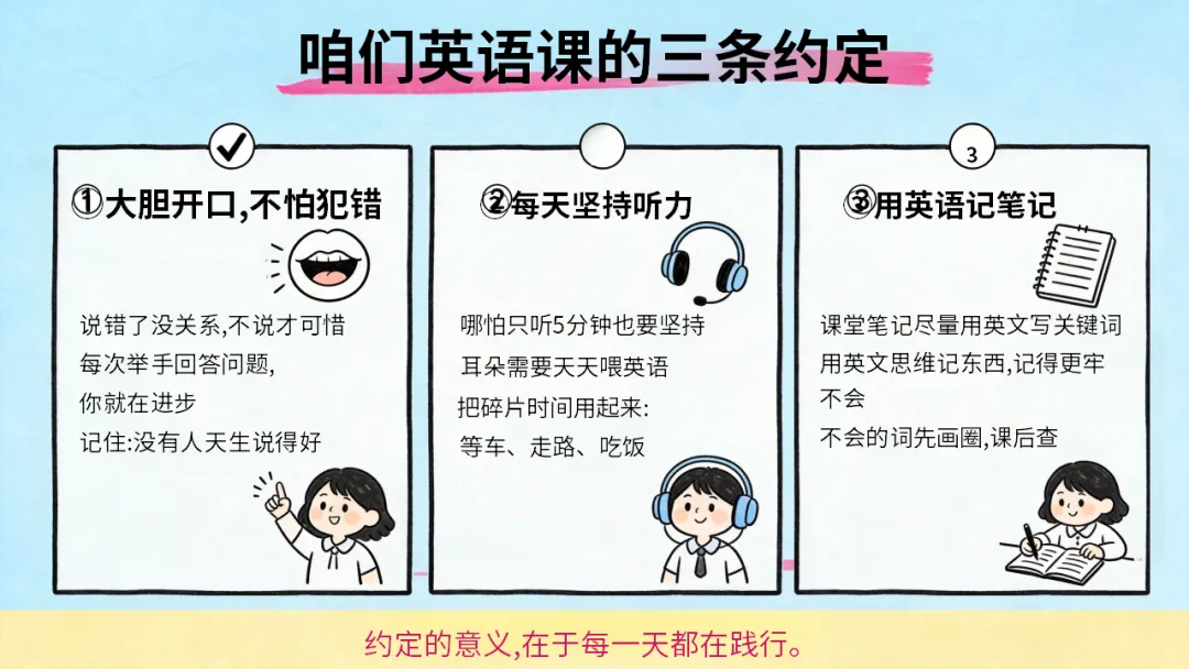 初三九年级英语秋季开学第一课:中考英语五大题型,你了解几个?每天30分钟,英语稳步提升(附21页ppt课件)-第19张图片-四季读书网