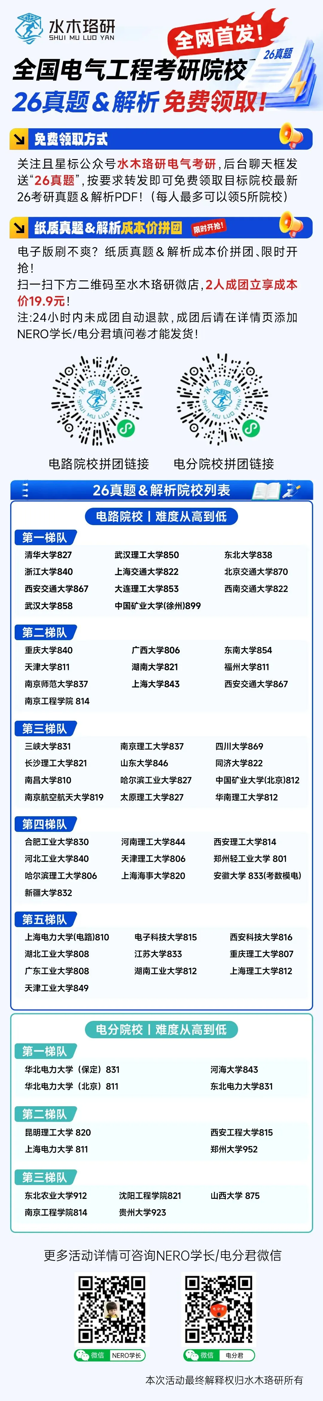 掀桌了!全国电气考研院校,26真题&解析免费领!-第3张图片-四季读书网 掀桌了!全国电气考研院校,26真题&解析免费领!-第3张图片-四季读书网
