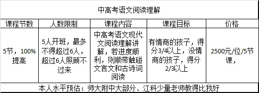 中考课程-第1张图片-四季读书网