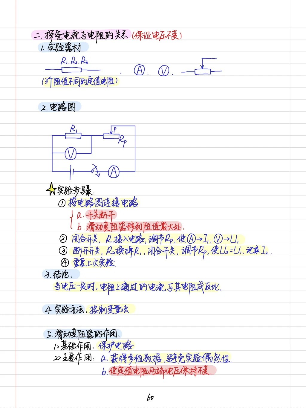 【中考物理全套资料】彩色手写学霸笔记,全章节整理--可下载 可打印-第19张图片-四季读书网