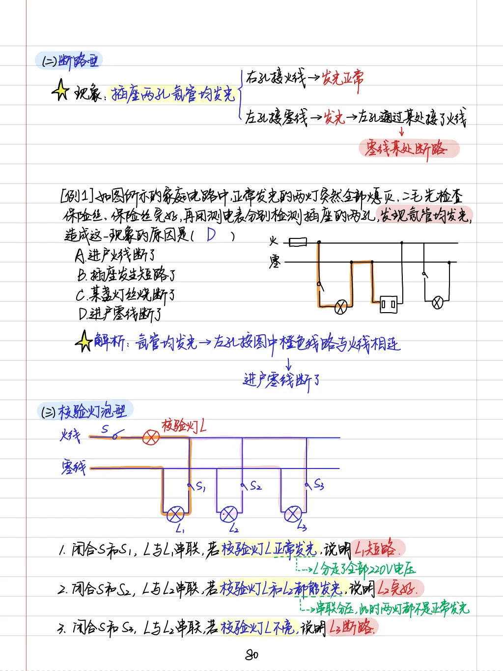 【中考物理全套资料】彩色手写学霸笔记,全章节整理--可下载 可打印-第39张图片-四季读书网