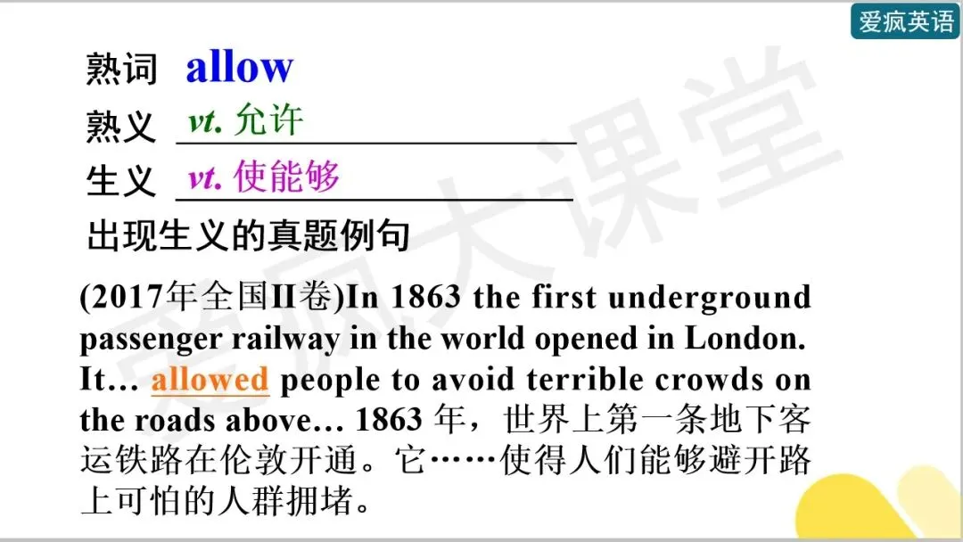 开学必备!近十年高考英语真题熟词生义全汇总-第33张图片-四季读书网 开学必备!近十年高考英语真题熟词生义全汇总-第33张图片-四季读书网