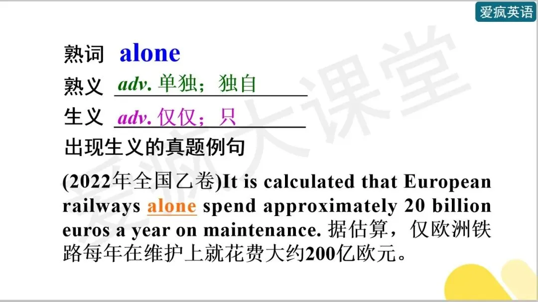 开学必备!近十年高考英语真题熟词生义全汇总-第34张图片-四季读书网 开学必备!近十年高考英语真题熟词生义全汇总-第34张图片-四季读书网