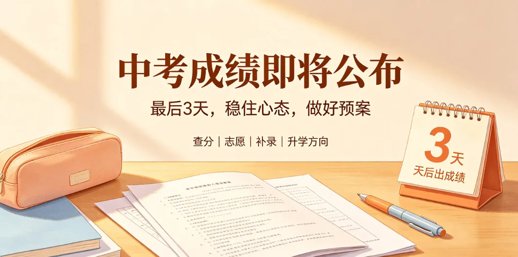 距离2026年东莞中考成绩公布,仅剩最后3天时间!出分后完整操作指南!-第1张图片-四季读书网 距离2026年东莞中考成绩公布,仅剩最后3天时间!出分后完整操作指南!-第1张图片-四季读书网