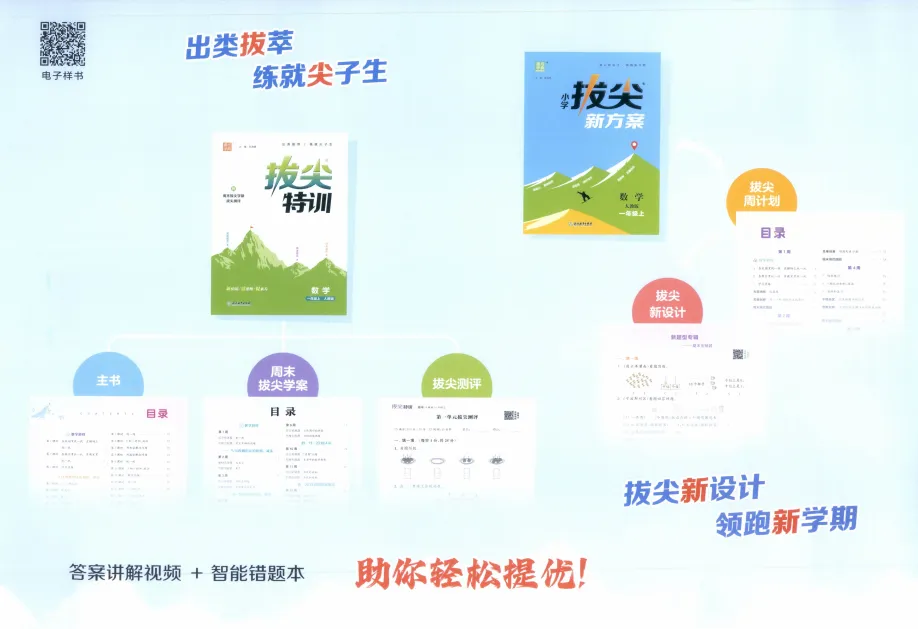 《拔尖大试卷》小学1-3年级数学&人教版-第26张图片-四季读书网