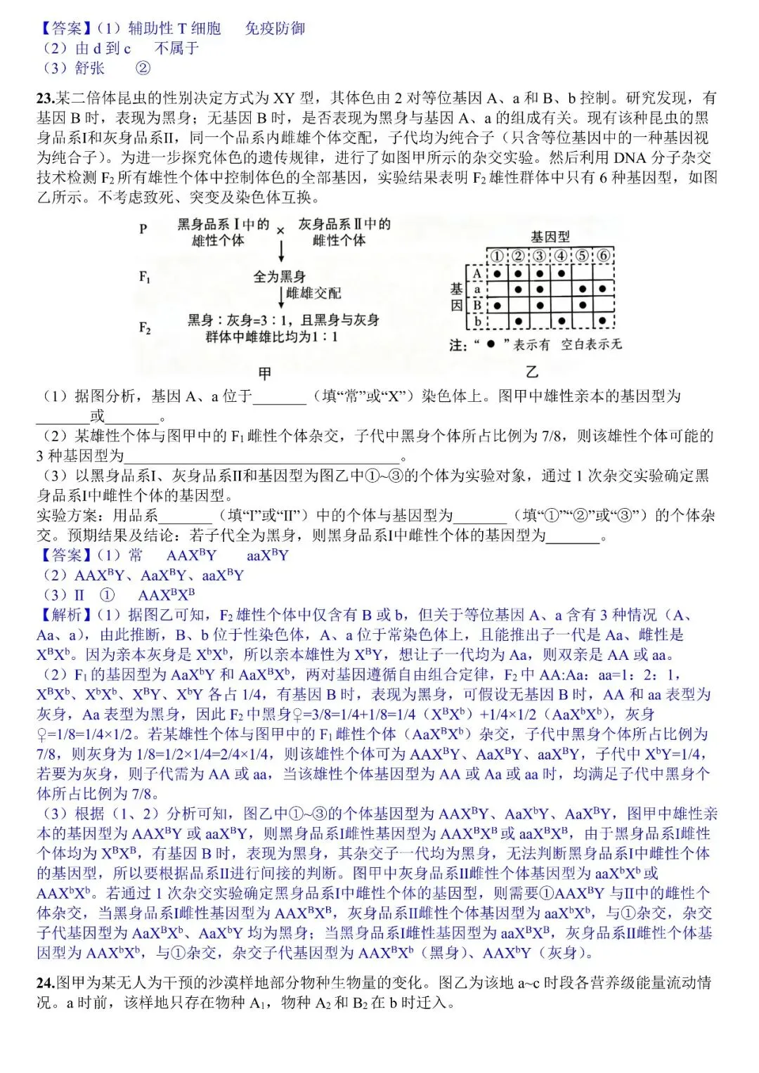 2026年高考生物真题(山东)-第8张图片-四季读书网