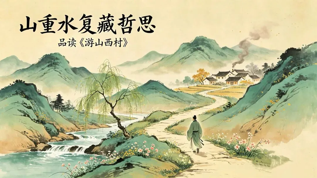 三百一十六日·语文伴中考|Day12(2026.08.24)山重水复藏哲思:品读《游山西村》,解锁乡村哲理诗满分答题模板-第1张图片-四季读书网