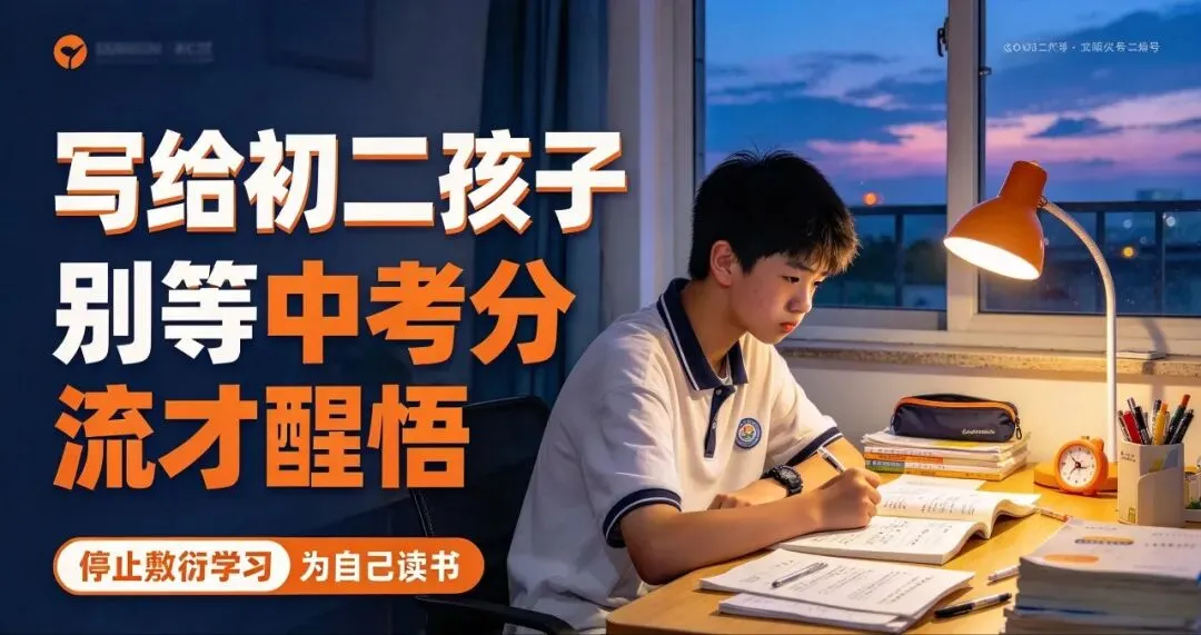 写给初二孩子:别等中考分流才醒悟,敷衍学习,最终敷衍的是自己-第1张图片-四季读书网 写给初二孩子:别等中考分流才醒悟,敷衍学习,最终敷衍的是自己-第1张图片-四季读书网