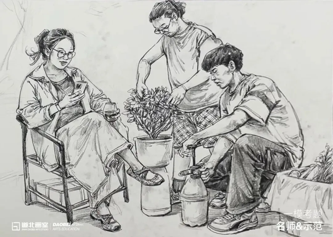 步履不停|一模考试 名师真题示范 在反复打磨中沉淀绘画实力-第19张图片-四季读书网
