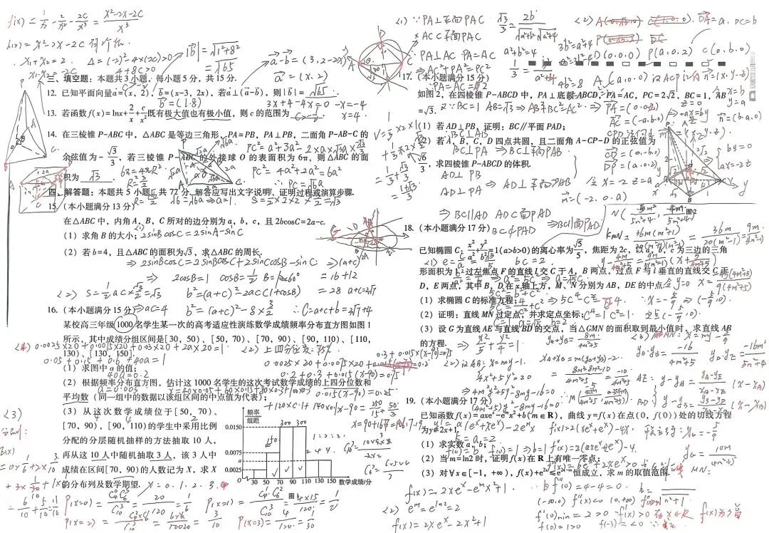 (个人观点)师大附中第二次月考数学试卷分析-第3张图片-四季读书网
