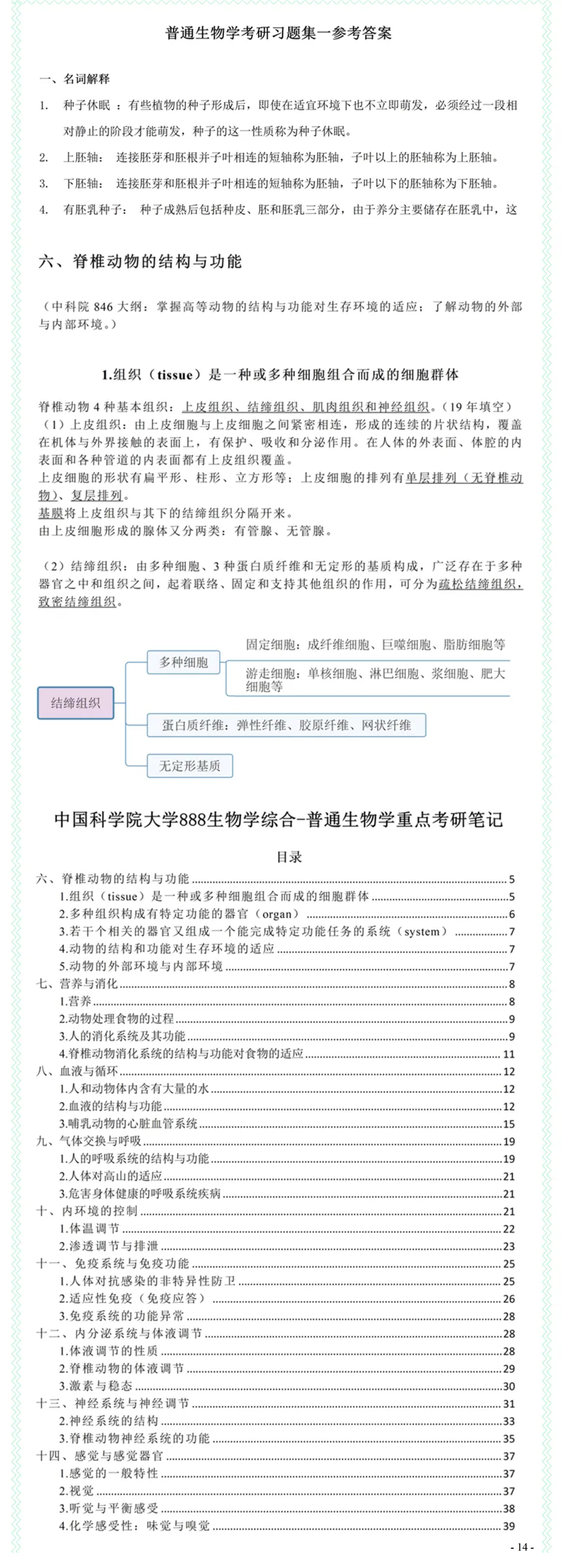 2027中国科学院大学888生物学综合考研真题答案笔记习题模拟大纲解析讲义-第16张图片-四季读书网