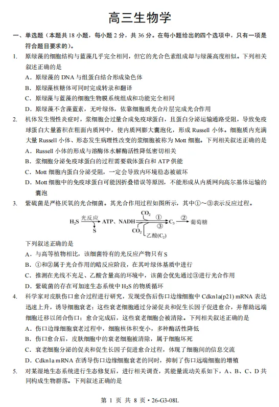 9科齐了!2027湖北新八校联考全科试卷+答案汇总!-第12张图片-四季读书网