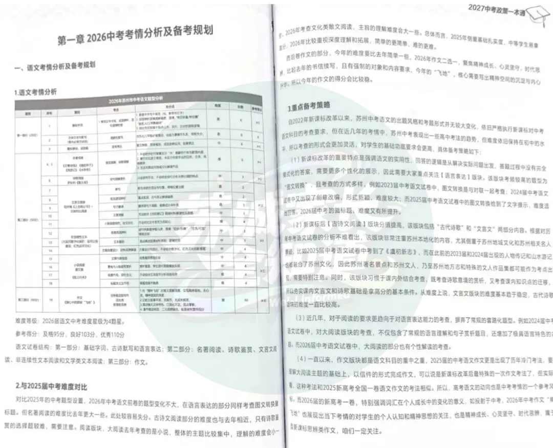 全新升级!免费领取!2027苏州中考政策绿宝书,打破升学信息差!-第14张图片-四季读书网