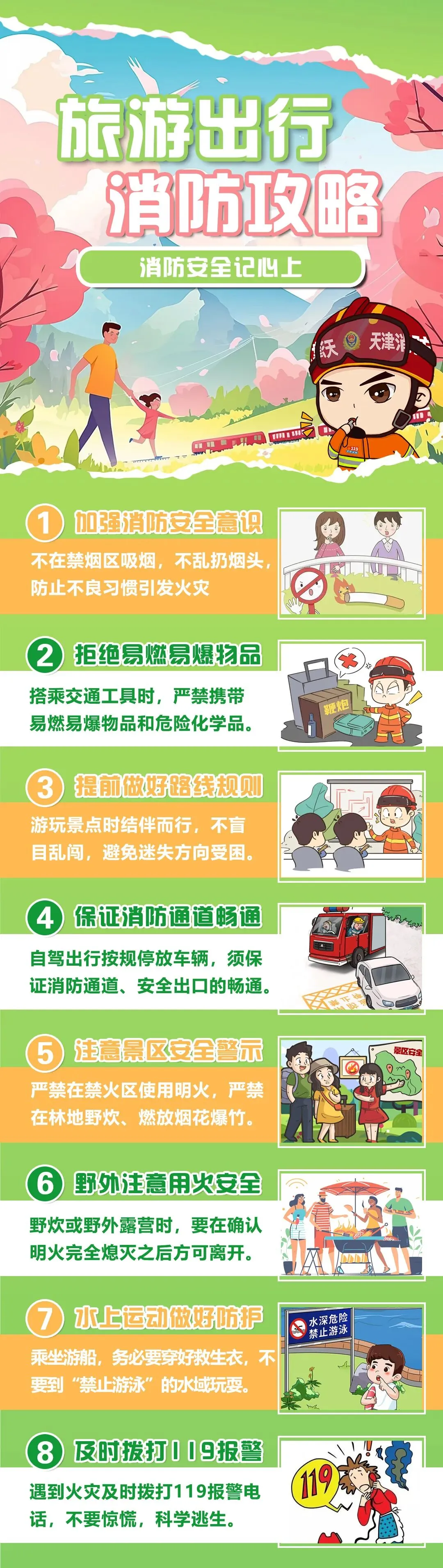 旅游出行消防攻略