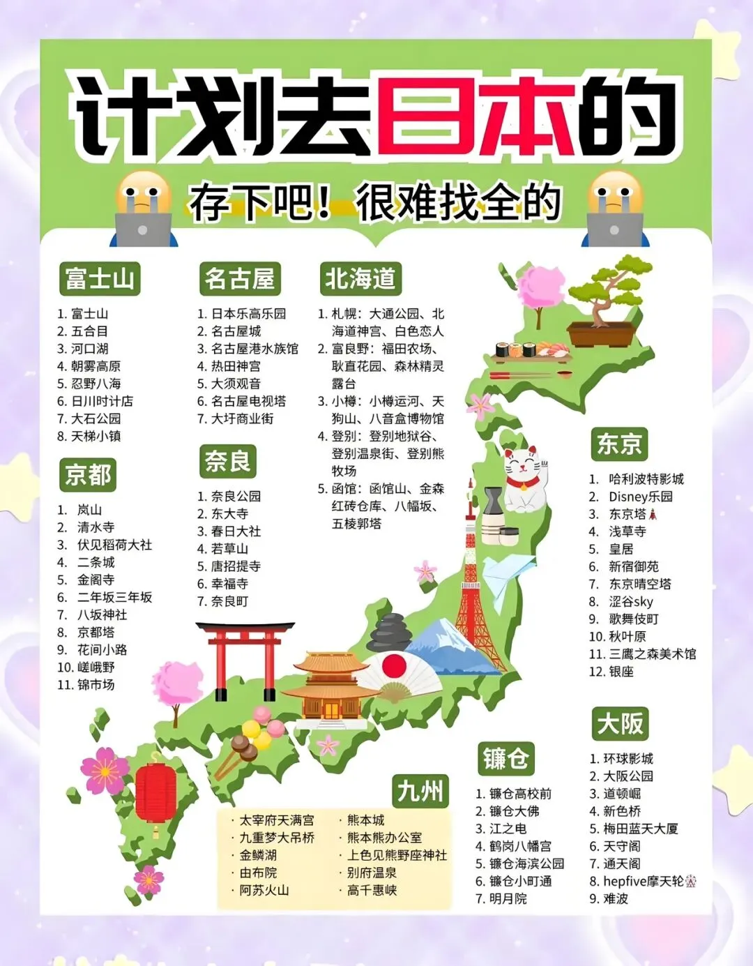 日本旅行全攻略|5分钟帮你搞定所有行程!!