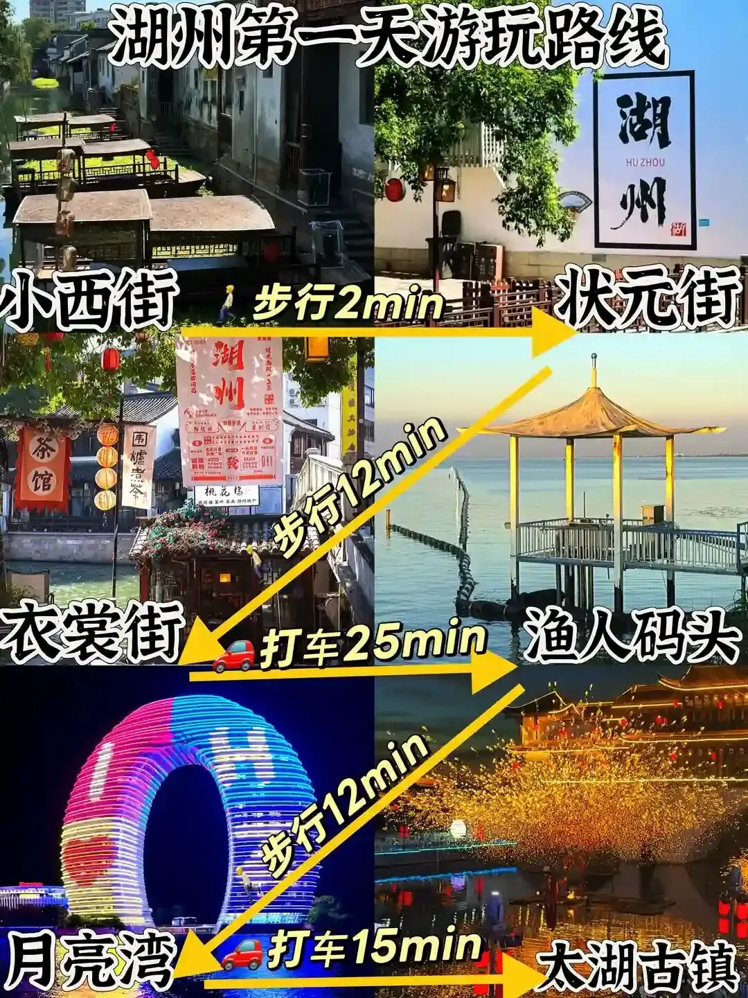 03女大湖州两天一夜游玩不费腿旅游攻略