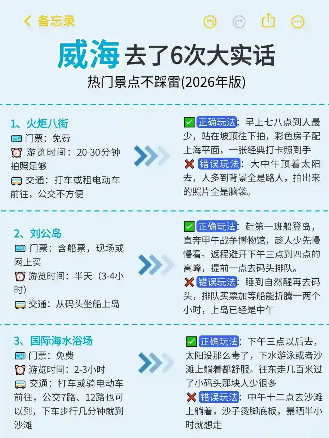 听劝!2026威海旅游保姆级攻略,不踩雷