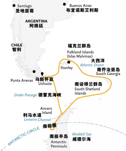 南极旅游攻略 | 南极邮轮航线中的双岛、三岛、四岛,到底是指哪些岛?一篇讲清楚