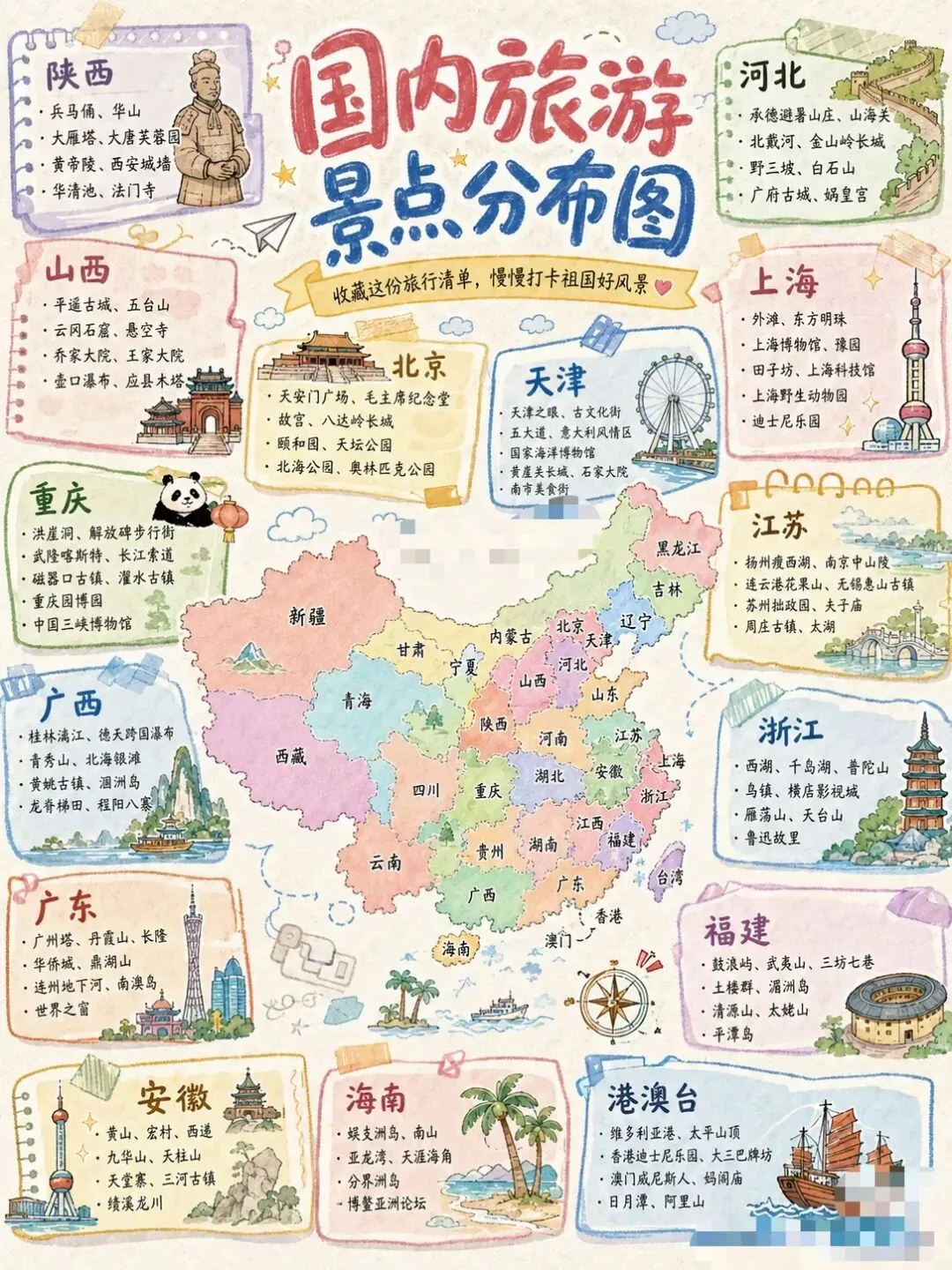 终于有人把国内旅游攻略景点地图说清楚了