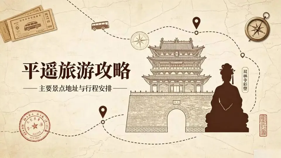 平遥完整旅游攻略|逛古城、寻古迹,一文看懂点位地址