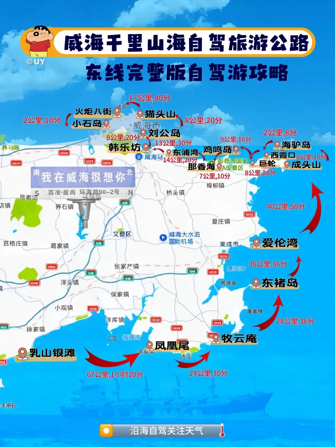 威海千里山海自驾旅游公路东线完整版自驾游攻略(更新)