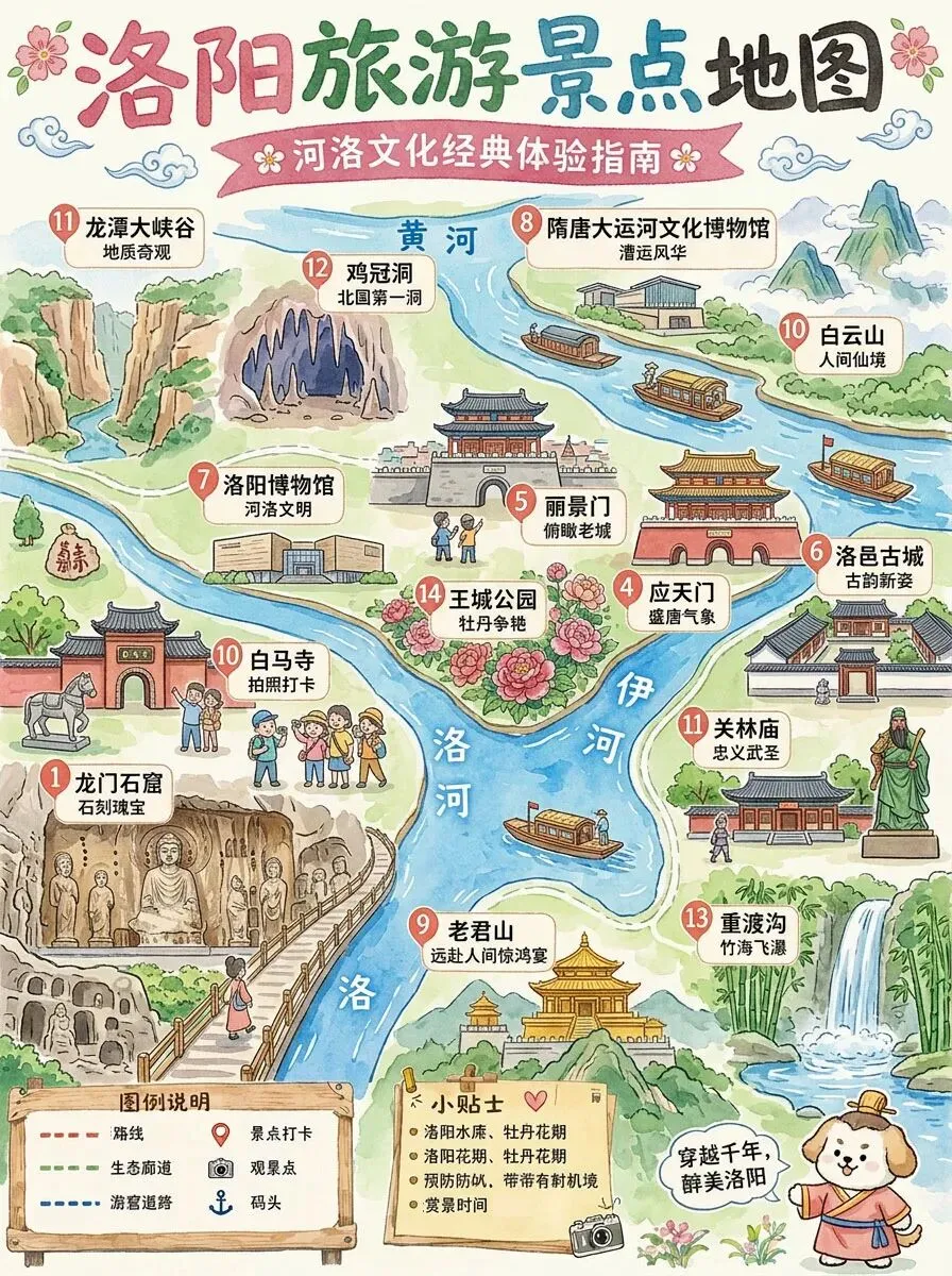终于把洛阳旅游保姆级攻略写好了住宿+美食