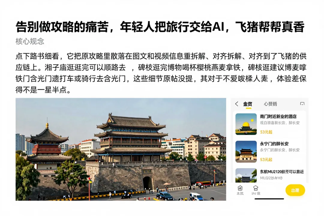 告别做攻略的痛苦,年轻人把旅行交给AI,飞猪帮帮真香