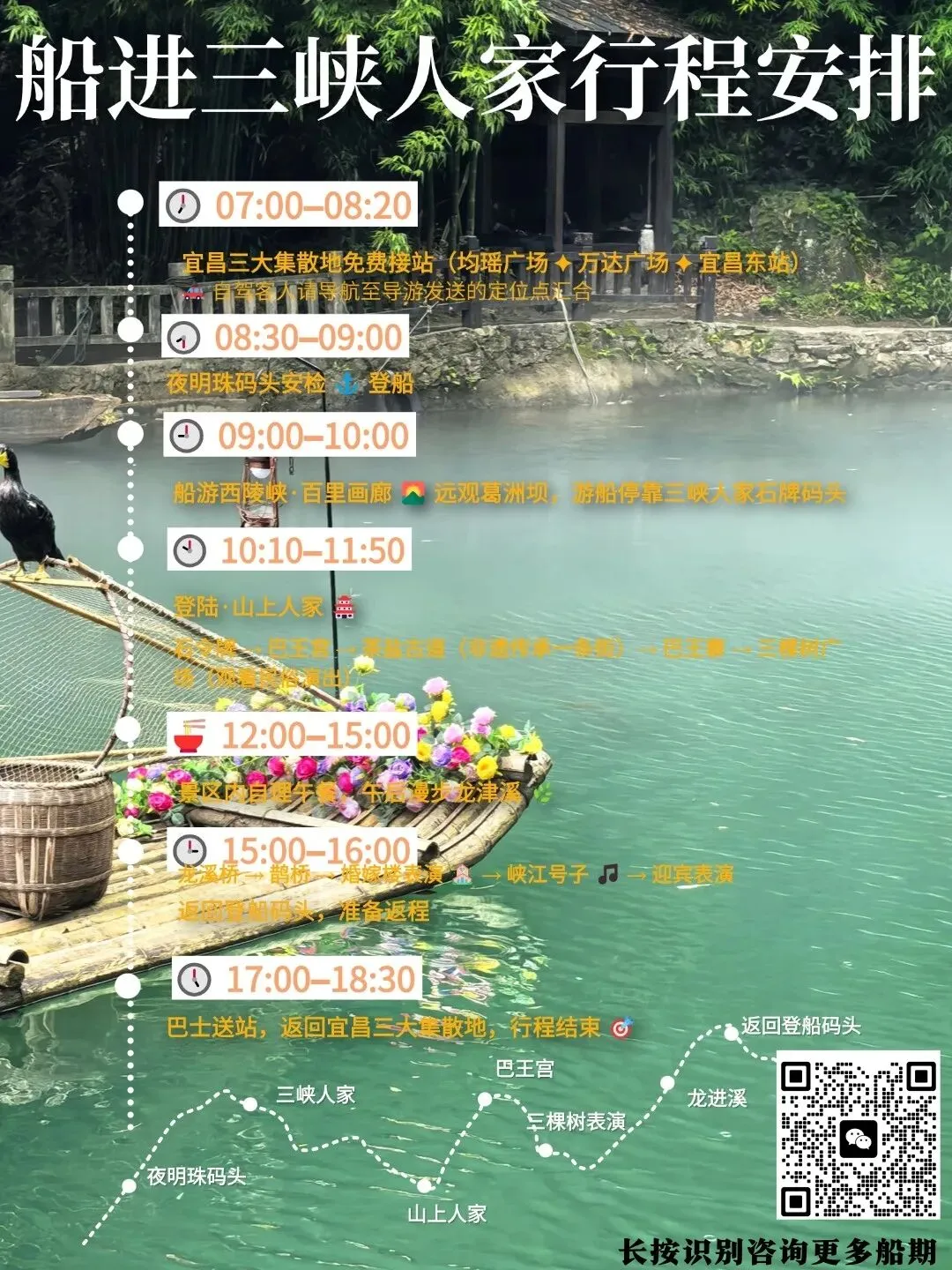 宜昌旅游攻略:三峡人家一日游怎么玩?船进VS车进,三峡人家一日游景点介绍、注意事项、优惠人群、避坑、演出时间及咨询方式
