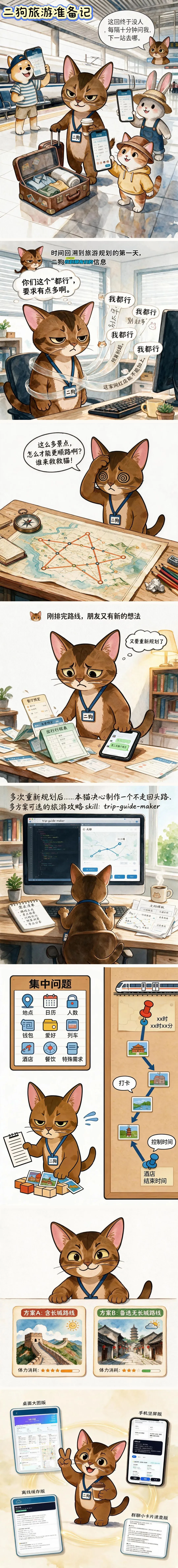 二狗的旅游攻略skill是怎么来的?