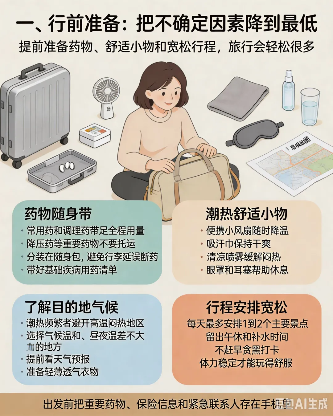 更年期旅行指南:做好 6 点,舒心出行少遭罪