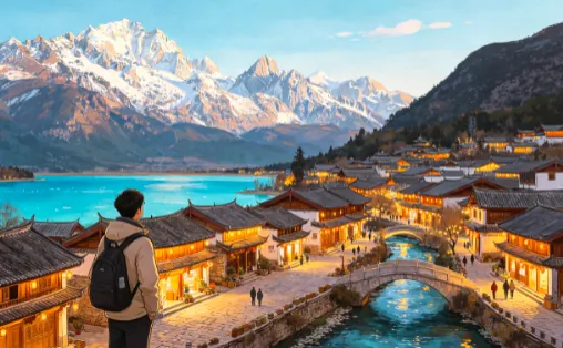 北京出发丽江4天3晚旅游攻略|玉龙雪山+蓝月谷+古镇,出行美食避坑全