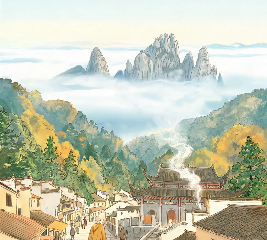 安徽旅游攻略丨九华山的秋天,是云海和香火最浓的时候丨江浙沪皖漫游指南