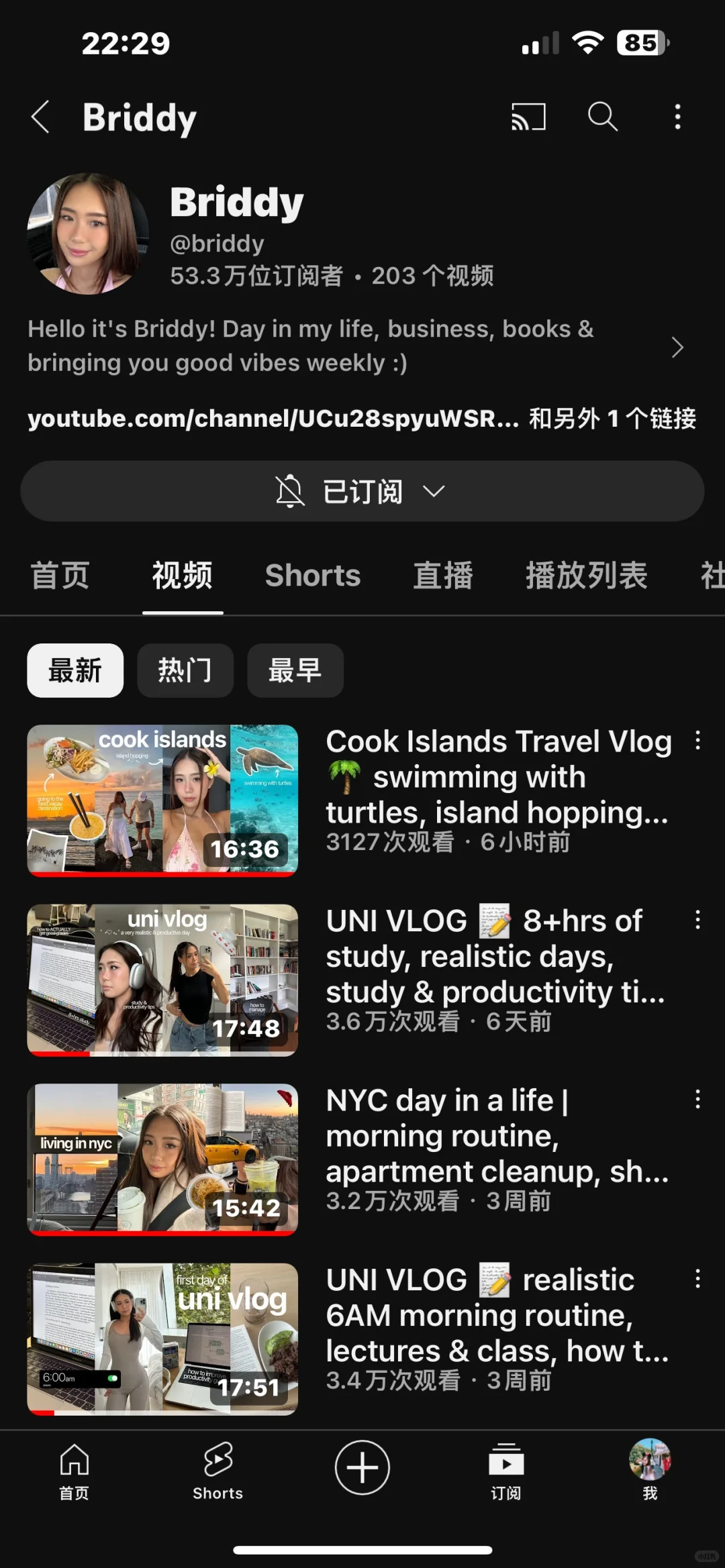 油管博主分享