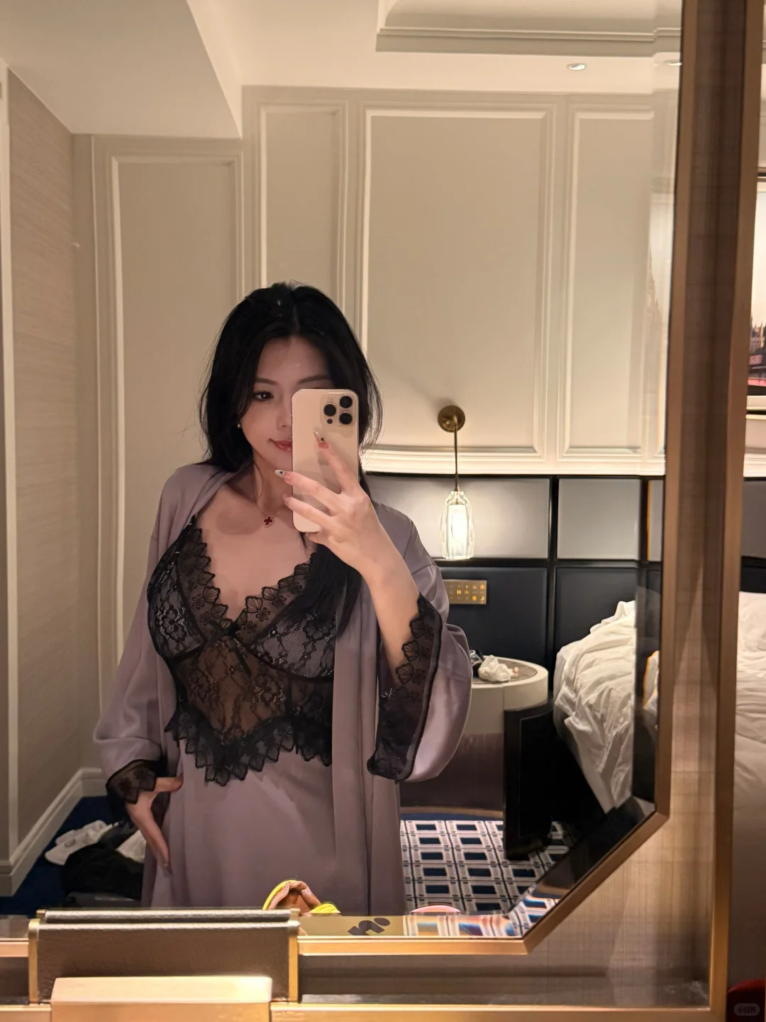 怒拍100张 紫色睡衣真的太魅了～