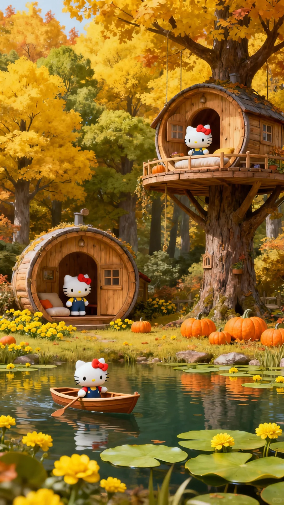 HelloKitty秋日童话壁纸