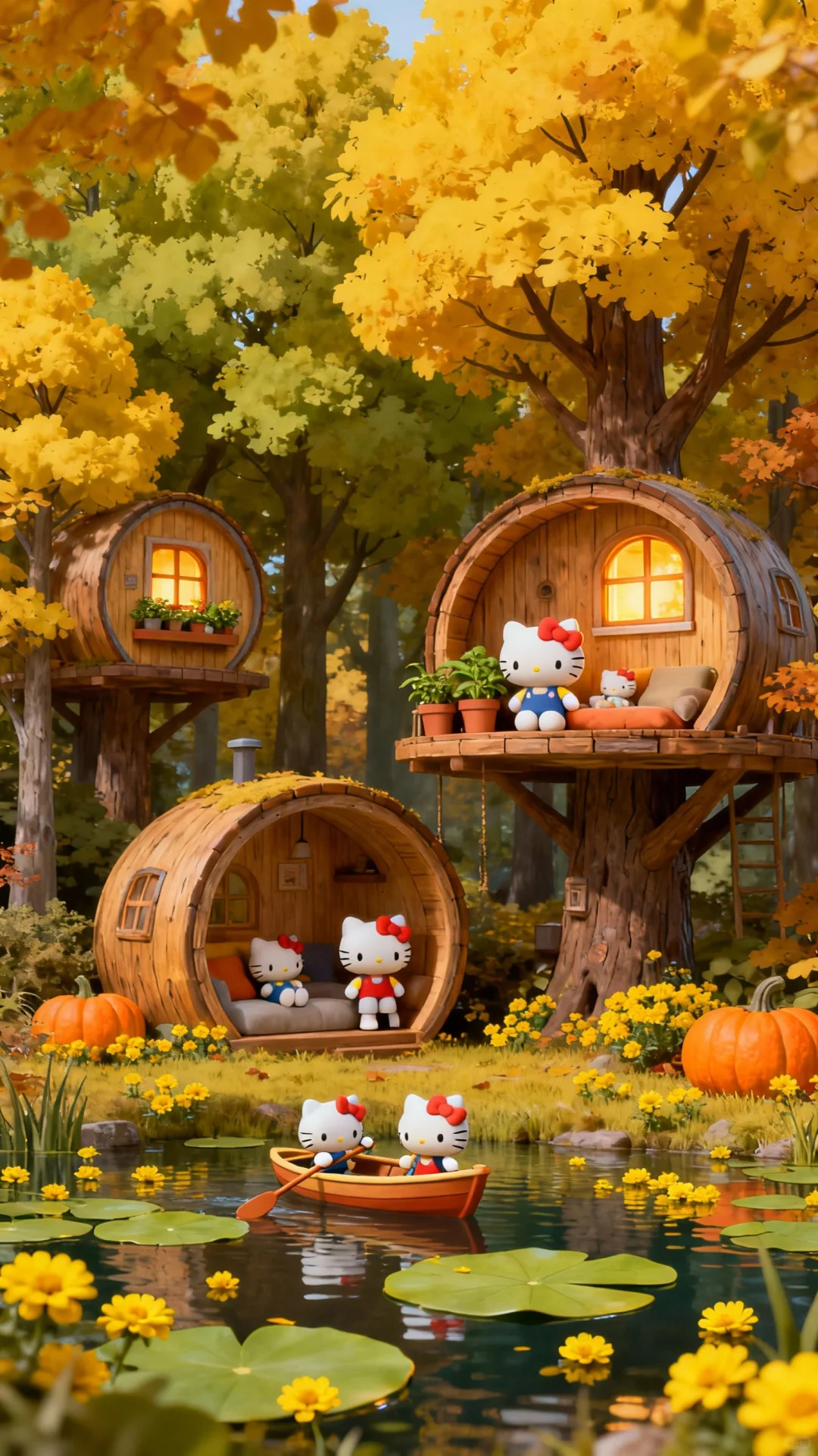 HelloKitty秋日童话壁纸