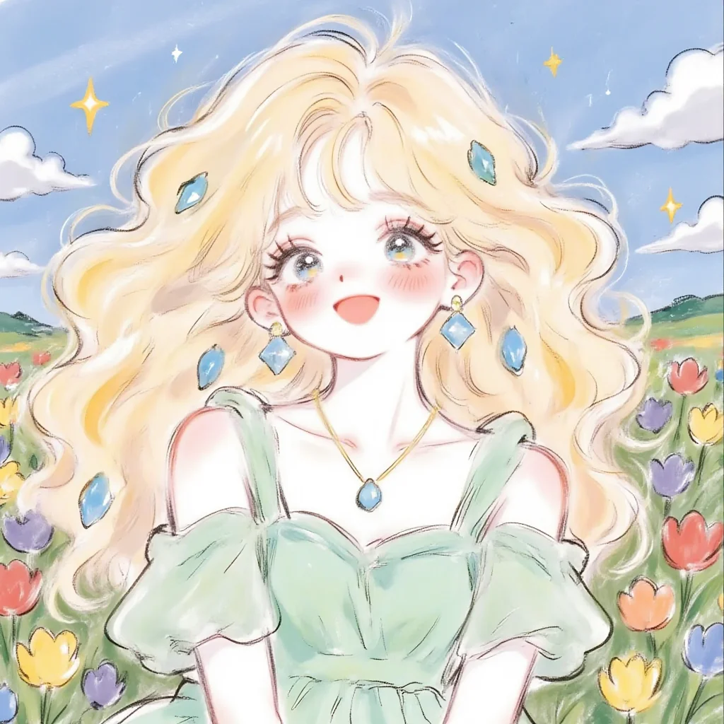 头像 | 天使般的蓝色女孩，太好看了吧！