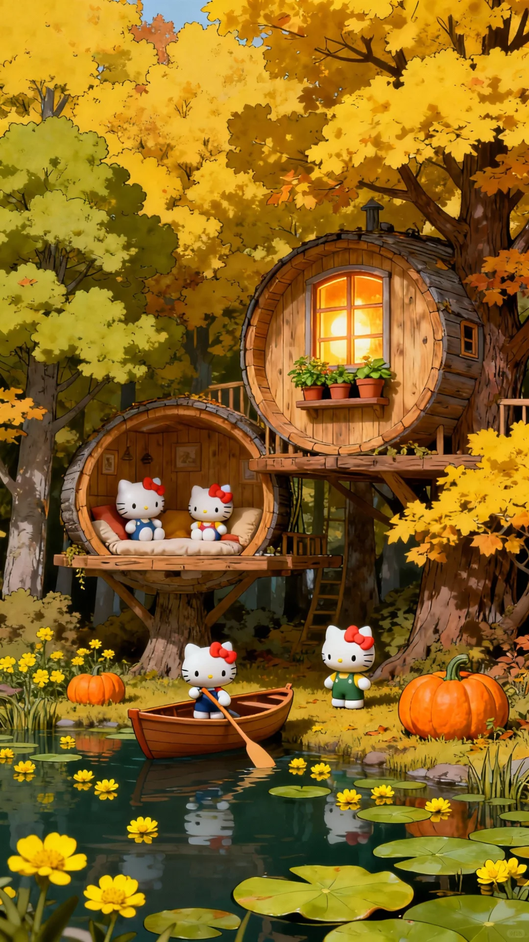HelloKitty秋日童话壁纸