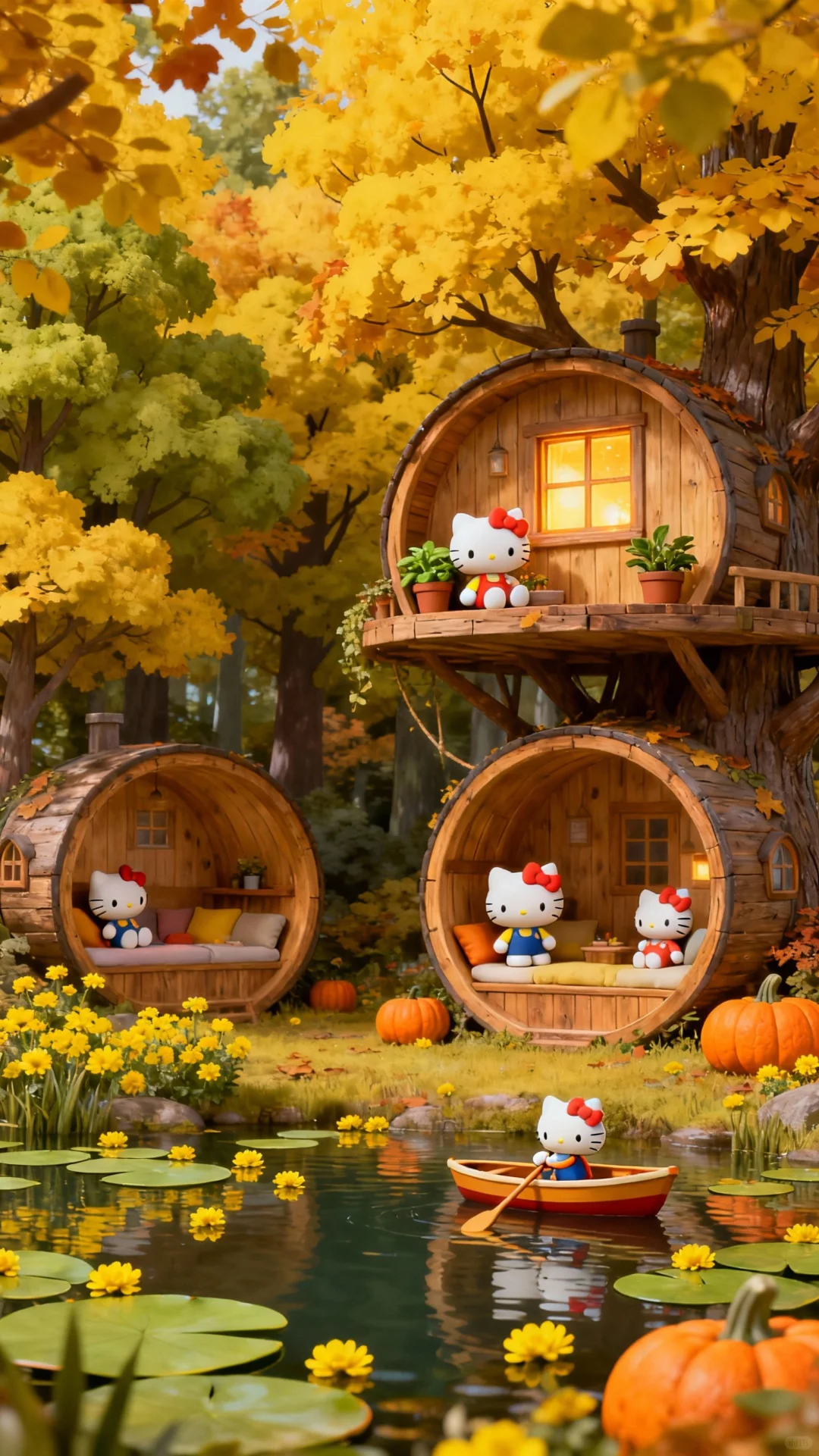 HelloKitty秋日童话壁纸