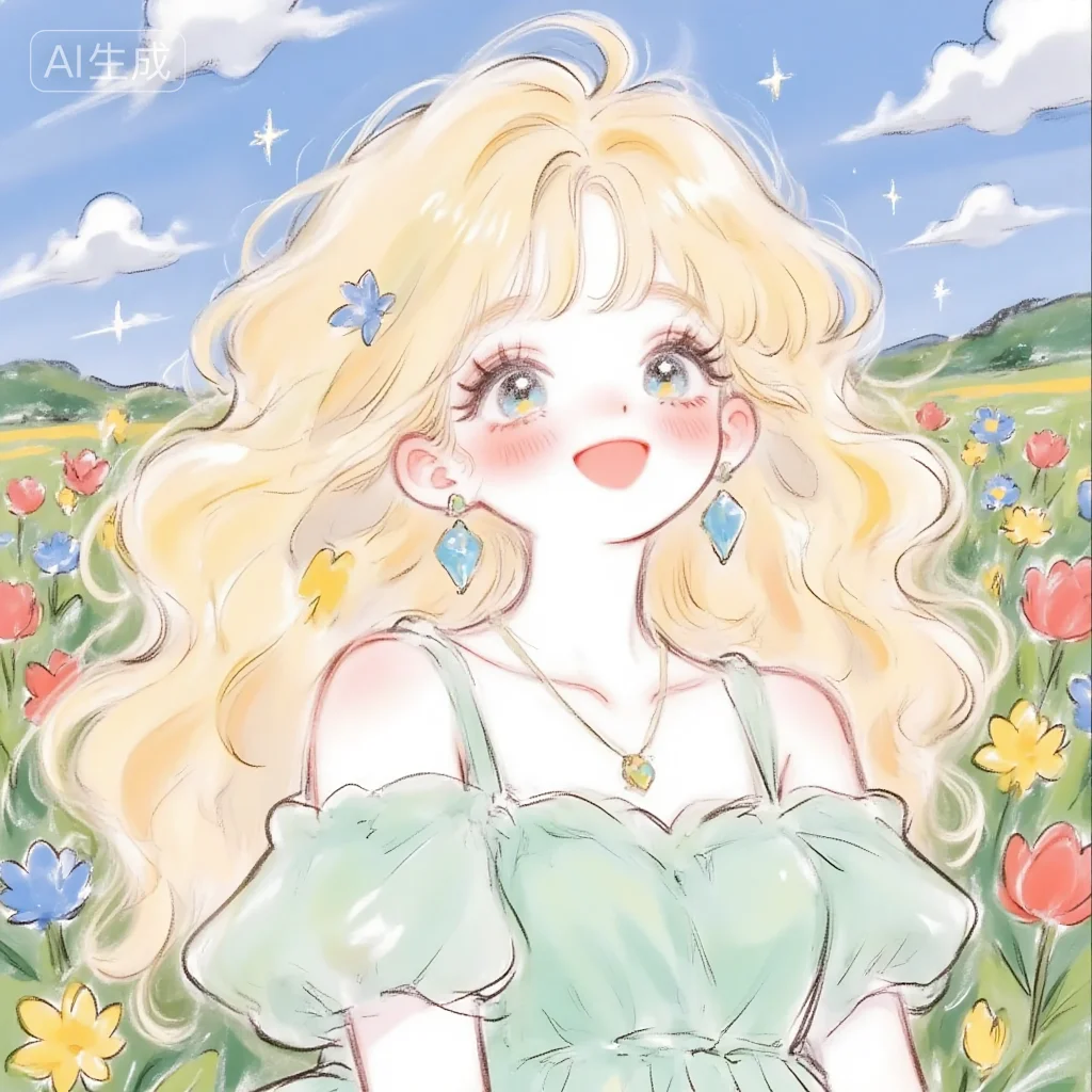 头像 | 天使般的蓝色女孩，太好看了吧！
