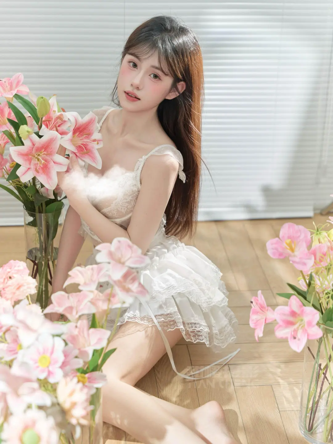 花系少女私房写真，把春日浪漫穿在身上🌸