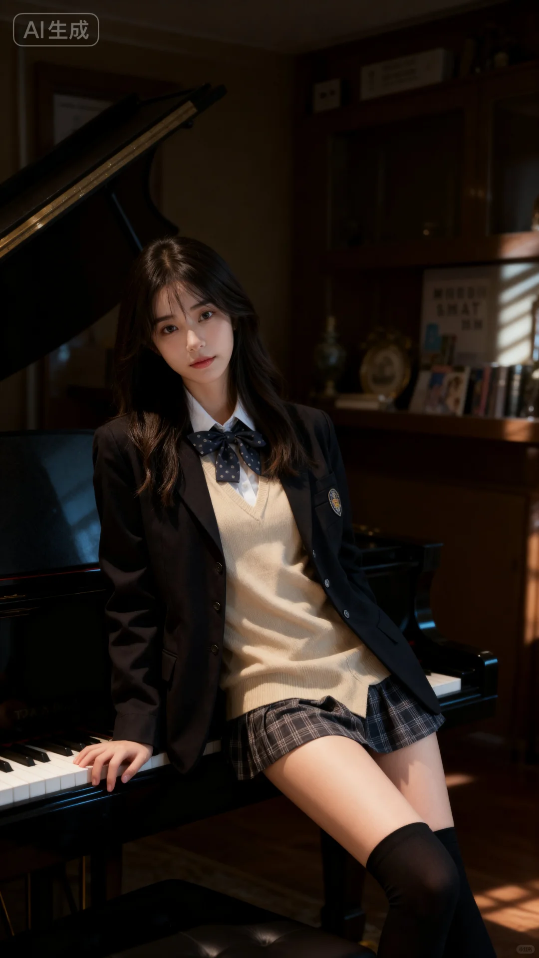 钢琴房的 jk 少女🌸🌸🌸