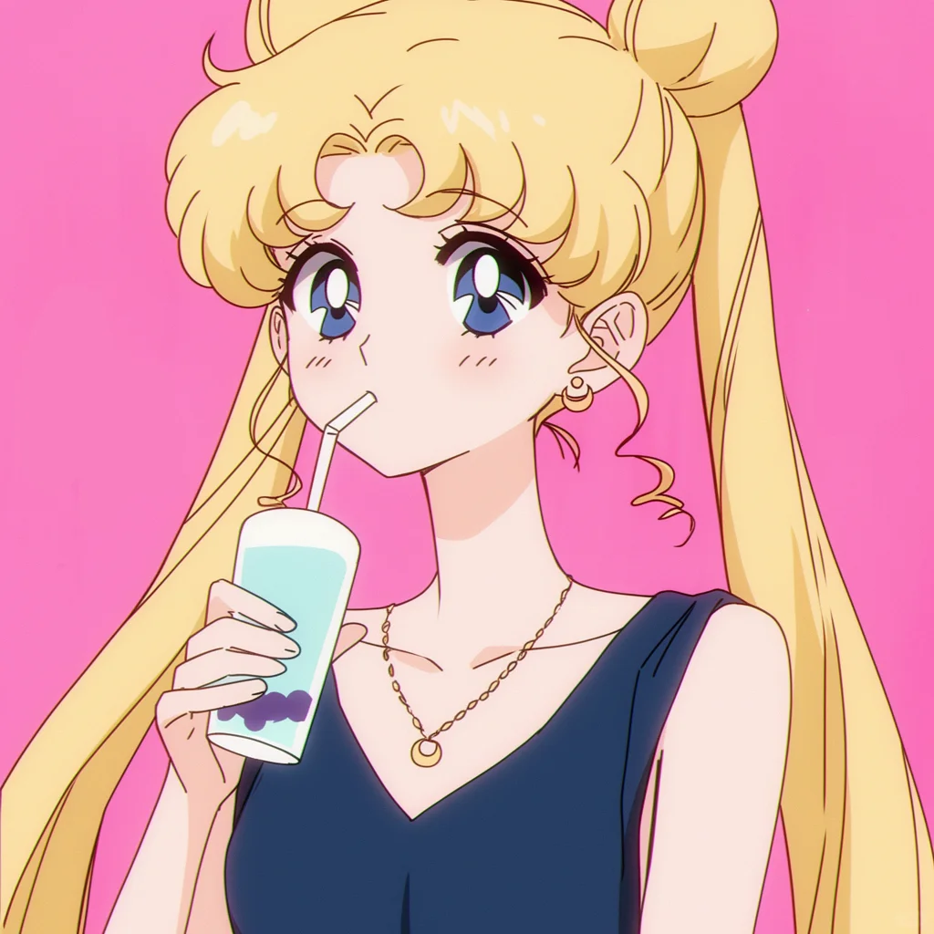 🐈‍⬛‧₊˚⋆♡̷☆₊ 喝奶茶 🥤 美少女战士