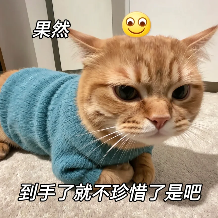 情侣聊天专用可爱小猫表情包
