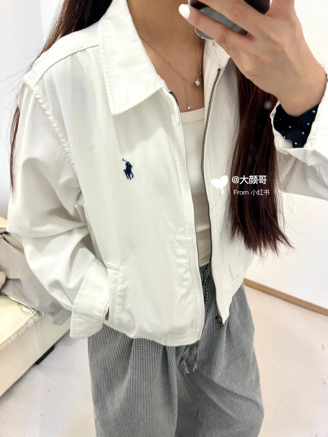 终于集齐拉夫劳伦女款老干部夹克三色！