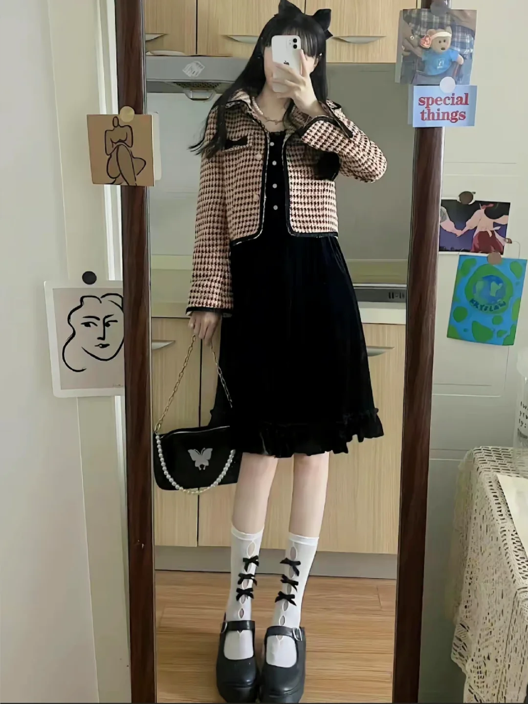 “学院风袜子合集！jiojio的ootd穿搭🧶”
